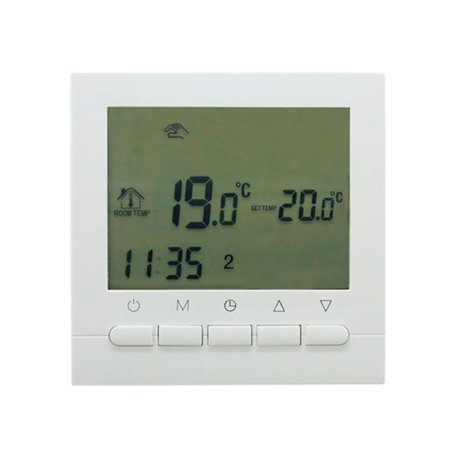 Termostato programable digital, Termostato Digital de Pared programable  controlador de temperatura para sistema de calefacción de caldera  suspendido 2 pilas AA de 1,5 V (no incluidas)(blanco) : :  Industria, empresas y ciencia