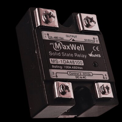 Relay de Estado Solido SSR Control 3-32 VCC Capacidad 100 Amper 480V