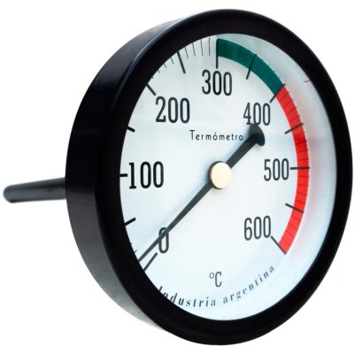 Termometro Pirometro Reloj 0-600 ºC Vaina Rigida 210mm