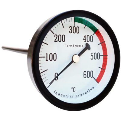 Termometro Pirometro Reloj 0-600 ºC Vaina Rigida 520mm
