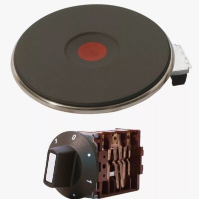 Conjunto Disco EGO Ø185mm 2000W 220V + Llave EGO Conmutadora 6 Posiciones + Apagado