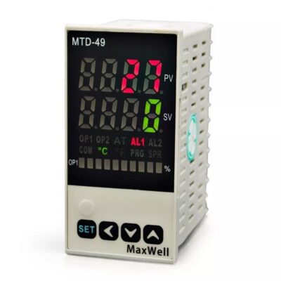 Controlador de Temperatura Maxwell MTD-49 48x96mm Entrada Universal - Salida de Control Seleccionable Relay Comun / Contactor o SSR