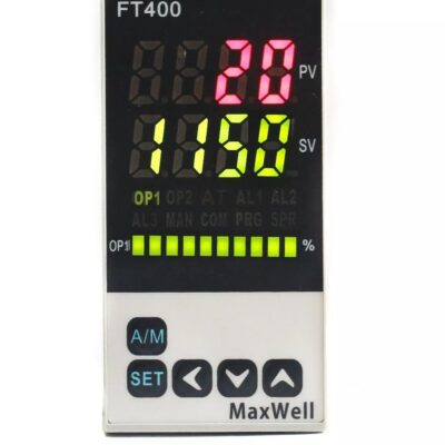 Controlador de Temperatura y Tiempo C/ Apagado Auto Maxwell FT400 48x96mm. Entrada Universal / Salida de Control Relay Comun o Contactor