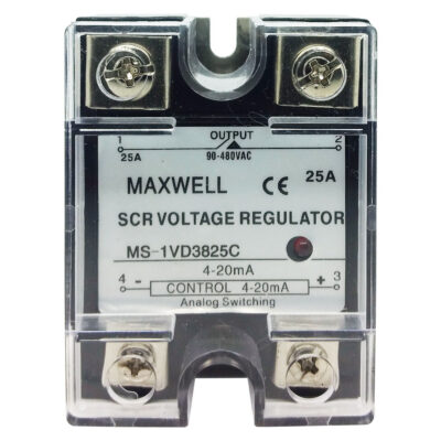 Relay Regulador de Voltaje SSVR Control 4-20 mA Capacidad 25 Amper 480V