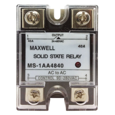 Relay de Estado Solido SSR Control 90-280 VCA Capacidad 40 Amper 480V