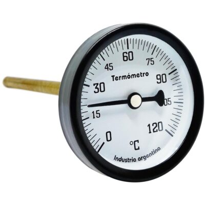 Termometro Pirometro Reloj 0-120 ºC Vaina Rigida 150mm