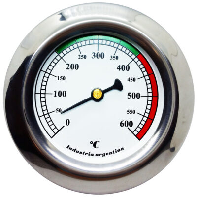 Termometro Pirometro Reloj 0-600 ºC Puerta Horno Blanco