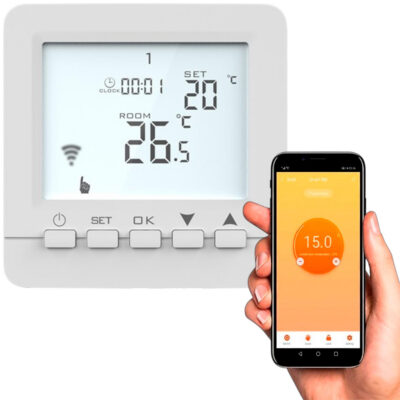 Termostato Ambiente Digital Programable WIFI 220v Piso Electrico