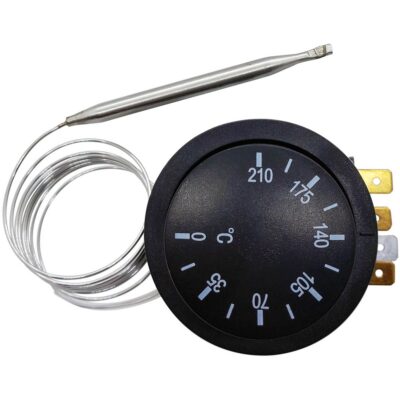 Termostato Bulbo y Capilar 0 – 210 ºC de Acero Inoxidable